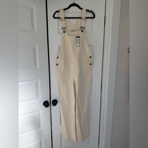 Alpine Design Cream Overalls with Button Accents